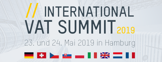 Leitbild mit Länderflaggen zum International VAT Summit 2019