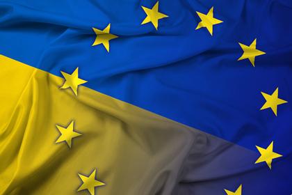 Kombinierte Flagge EU/Ukraine